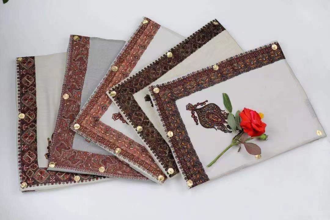 Embroidery shawls